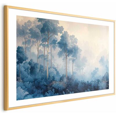 OEM Póster - Un Bosque En Tonos Azules Brumosos OEM Póster - Un Bosque En Tonos Azules Brumosos