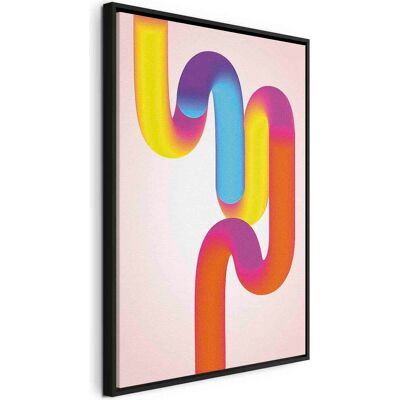 Cuadro Decorativo Artgeist Colorful Turns Amarillo 80x120 Cm Cuadro Decorativo Artgeist Colorful Turns Amarillo 80x120 Cm