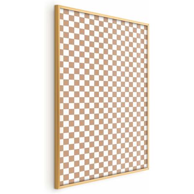 OEM Póster - Geometría Y Tonos Marrones - Un Estampado A Cuadros En Tonos Neutros OEM Póster - Geometría Y Tonos Marrones - Un Estampado A Cuadros En Tonos Neutros
