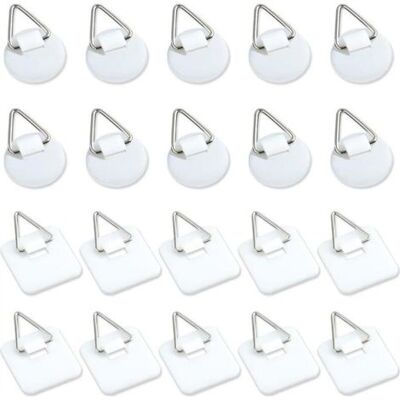 OEM Paquete De 20 Soportes Adhesivos Invisibles De 2,5 Cm, Soportes Adhesivos Verticales Para Placas De Pared, Placas De Pared Para Platos, Cuadros Y Arte Decorativo (blanco). OEM Paquete De 20 Soportes Adhesivos Invisibles De 2,5 Cm, Soportes Adhesivos Verticales Para Placas De Pared, Placas De Pared Para Platos, Cuadros Y Arte Decorativo (blanco).