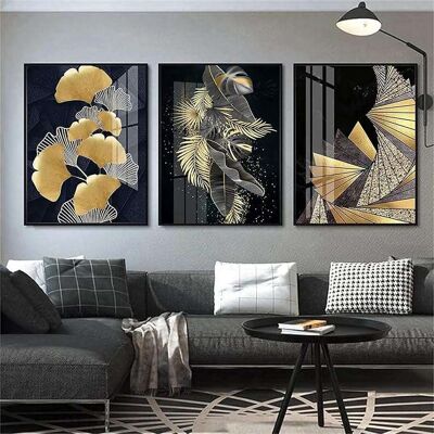 OEM Póster De 60x90 Cm Con Decoración De Hojas De Plantas, Sin Marco, 3 Piezas, Estilo Glamour. OEM Póster De 60x90 Cm Con Decoración De Hojas De Plantas, Sin Marco, 3 Piezas, Estilo Glamour.
