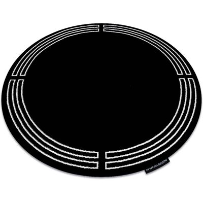 Rugsx - Alfombra Hampton Chick Círculo Cuadro Negro Black Circulo 160 Cm Rugsx - Alfombra Hampton Chick Círculo Cuadro Negro Black Circulo 160 Cm