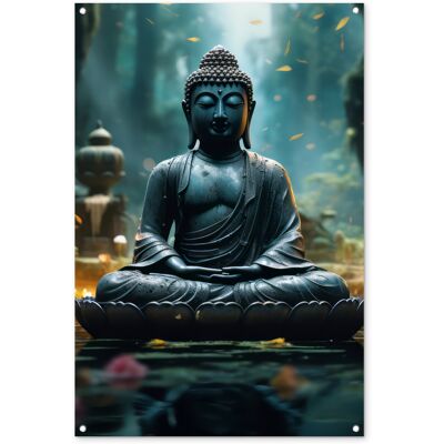ONLYWOW Póster De Jardín Buda - Estatua - Buda - Zen - Arte - Buda 80x120 ONLYWOW Póster De Jardín Buda - Estatua - Buda - Zen - Arte - Buda 80x120