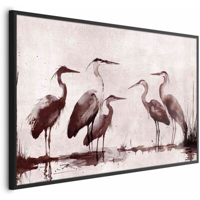 OEM Póster - Garzas Pintadas Con Tinta OEM Póster - Garzas Pintadas Con Tinta