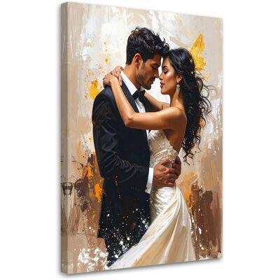 FEEBY Cuadro En Lienzo Pareja Enamorada Amor Glamour 60x90 FEEBY Cuadro En Lienzo Pareja Enamorada Amor Glamour 60x90