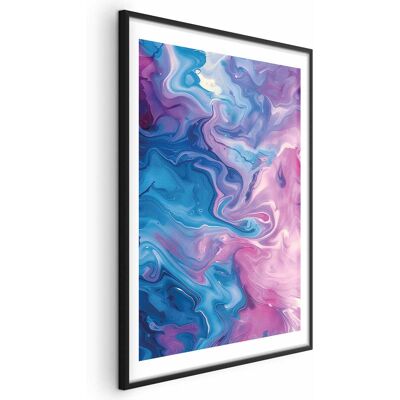 OEM Póster - Flujos Nocturnos - Olas Abstractas En Tonos Azules Y Morados OEM Póster - Flujos Nocturnos - Olas Abstractas En Tonos Azules Y Morados