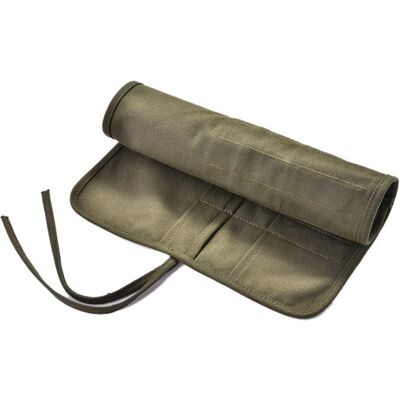 OEM Estuche Enrollable De Lona Con 22 Ranuras Para Pinceles De Arte, Ideal Para Óleo, Acuarela Y Gouache (verde Militar) OEM Estuche Enrollable De Lona Con 22 Ranuras Para Pinceles De Arte, Ideal Para Óleo, Acuarela Y Gouache (verde Militar)