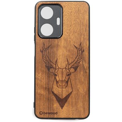 OEM Estuche De Madera Bewood Realme C55 Imbuia Deer OEM Estuche De Madera Bewood Realme C55 Imbuia Deer