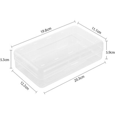 OEM Este Estuche Para Lápices De Gran Capacidad Y Doble Compartimento Es Apilable Y Consta De Una Caja De Almacenamiento Semitransparente Fabricada En Plástico Pp Ecológico Con Tapa A Presión. Es Ideal Pa OEM Este Estuche Para Lápices De Gran Capacidad Y Doble Compartimento Es Apilable Y Consta De Una Caja De Almacenamiento Semitransparente Fabricada En Plástico Pp Ecológico Con Tapa A Presión. Es Ideal Pa