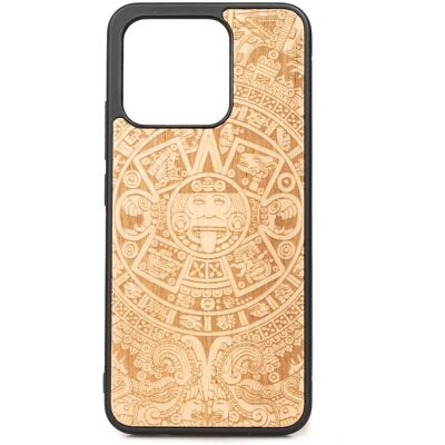 OEM Estuche De Madera Bewood Para Xiaomi 13 Con Calendario Azteca Y Diseño De Rayas. OEM Estuche De Madera Bewood Para Xiaomi 13 Con Calendario Azteca Y Diseño De Rayas.
