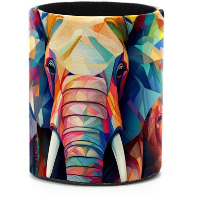 OEM Mejora Tu Espacio De Almacenamiento Con Este Portalápices Cilíndrico Y Organizador De Escritorio, Perfecto Para Guardar Cosméticos Y Material De Arte, Y Adornado Con Un Colorido Estampado De Elefantes OEM Mejora Tu Espacio De Almacenamiento Con Este Portalápices Cilíndrico Y Organizador De Escritorio, Perfecto Para Guardar Cosméticos Y Material De Arte, Y Adornado Con Un Colorido Estampado De Elefantes