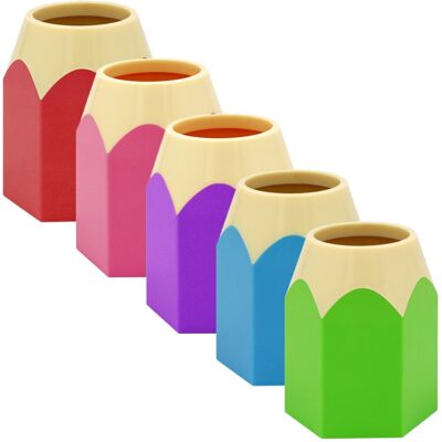 OEM Paquete De 5 Estuches Para Lápices De Colores, Caja De Almacenamiento Con Forma De Lápiz Para Material Escolar OEM Paquete De 5 Estuches Para Lápices De Colores, Caja De Almacenamiento Con Forma De Lápiz Para Material Escolar