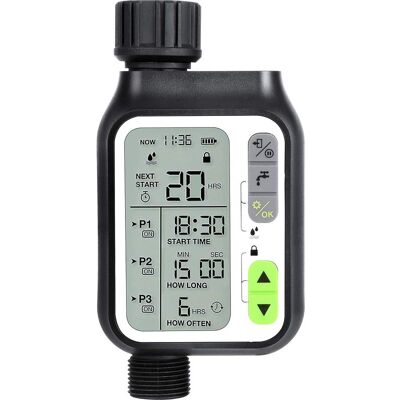 OEM Programmateur Arrosage Automatique Minuteur Arrosage Pour Jardin Contrle Manuel Capteur De Pluie Etanche Et 3 Programmes D'Irrigation Séparés OEM Programmateur Arrosage Automatique Minuteur Arrosage Pour Jardin Contrle Manuel Capteur De Pluie Etanche Et 3 Programmes D'Irrigation Séparés