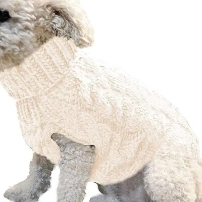 OEM Pull Pour Chien, Manteau Chaud Pour Animaux De Compagnie, Pull D'Hiver En Laine Tricotée Pour Chiens De Petite Et Moyenne Taille (blanc, S) OEM Pull Pour Chien, Manteau Chaud Pour Animaux De Compagnie, Pull D'Hiver En Laine Tricotée Pour Chiens De Petite Et Moyenne Taille (blanc, S)