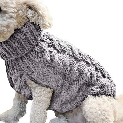 OEM Pull Pour Chien, Manteau Chaud Pour Animaux De Compagnie, Pull D'Hiver En Laine Tricotée Pour Chiens De Petite Et Moyenne Taille (gris, S) OEM Pull Pour Chien, Manteau Chaud Pour Animaux De Compagnie, Pull D'Hiver En Laine Tricotée Pour Chiens De Petite Et Moyenne Taille (gris, S)