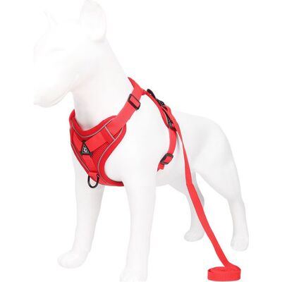 OEM Harnais Pour Chien, Harnais Réfléchissant, Harnais Anti-traction, Ensemble Harnais Et Laisse, Harnais Rembourré Doux Et Respirant Pour Chiens De Petite, Moyenne Et Grande Taille (xl) - Rouge OEM Harnais Pour Chien, Harnais Réfléchissant, Harnais Anti-traction, Ensemble Harnais Et Laisse, Harnais Rembourré Doux Et Respirant Pour Chiens De Petite, Moyenne Et Grande Taille (xl) - Rouge