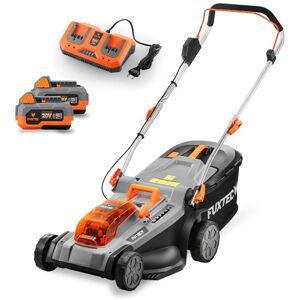 Fuxtec Cortacésped A Batería 40 V (2×20 V) Fx-e2rm37, Ancho De Corte 37 Cm, 2 Baterías Li-ion 4 Ah, Cargador Doble 2,4 A, Recogedor 40 L Fuxtec Cortacésped A Batería 40 V (2×20 V) Fx-e2rm37, Ancho De Corte 37 Cm, 2 Baterías Li-ion 4 Ah, Cargador Doble 2,4 A, Recogedor 40 L