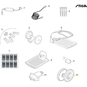 Ruedas De Invierno Robot Cortacésped Modelos A1000 Original Stiga 1127-0023-01 Ruedas De Invierno Robot Cortacésped Modelos A1000 Original Stiga 1127-0023-01