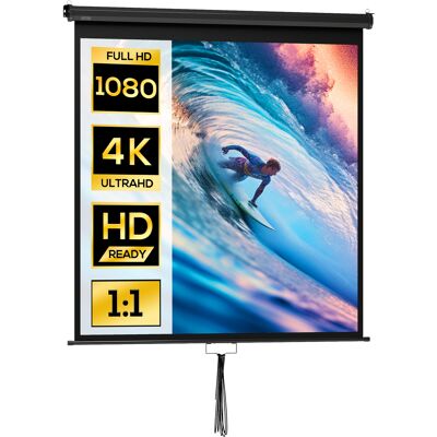JHY DESIGN Pantalla De Proyección Hd 4k De 152 X 152 Cm (85 Pulgadas) Con Relación De Aspecto 1:1 Para Cine En Casa Y Presentaciones Profesionales. JHY DESIGN Pantalla De Proyección Hd 4k De 152 X 152 Cm (85 Pulgadas) Con Relación De Aspecto 1:1 Para Cine En Casa Y Presentaciones Profesionales.