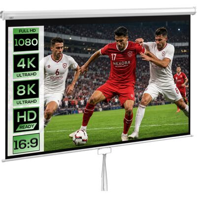 JHY DESIGN Pantalla De Proyección De 100 Pulgadas Para Tv Y Cine En Casa, Proyector De Vídeo 4k Hd 16:9, Montaje En Pared O Techo. JHY DESIGN Pantalla De Proyección De 100 Pulgadas Para Tv Y Cine En Casa, Proyector De Vídeo 4k Hd 16:9, Montaje En Pared O Techo.