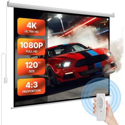 Vevor Pantalla De Proyector Motorizada 2330 X 1747 Mm, 4:3, 1080 Hd, Pantalla De Proyección Electrica De Pared Con Control Remoto, Angular De 160°, Material De Pvc, Para Cine En Casa, Oficina Vevor Pantalla De Proyector Motorizada 2330 X 1747 Mm, 4:3, 1080 Hd, Pantalla De Proyección Electrica De Pared Con Control Remoto, Angular De 160°, Material De Pvc, Para Cine En Casa, Oficina
