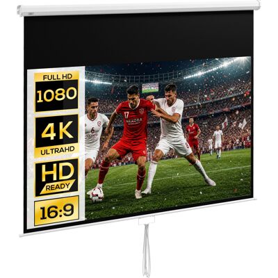 JHY DESIGN Pantalla De Proyección De 120 Pulgadas Para Tv Y Cine En Casa, Proyector De Vídeo 4k Hd 16:9, Soporte Para Pared O Techo. JHY DESIGN Pantalla De Proyección De 120 Pulgadas Para Tv Y Cine En Casa, Proyector De Vídeo 4k Hd 16:9, Soporte Para Pared O Techo.