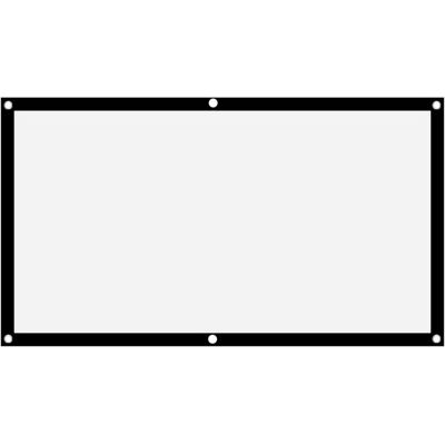OEM Pantalla Proyección 60 Pulgadas 16:9, Tela Proyector, Sin Arrugas Plegable, Pantalla Proyección Poliéster Blanco Suave, Borde Negro, 132 X 75 Cm OEM Pantalla Proyección 60 Pulgadas 16:9, Tela Proyector, Sin Arrugas Plegable, Pantalla Proyección Poliéster Blanco Suave, Borde Negro, 132 X 75 Cm