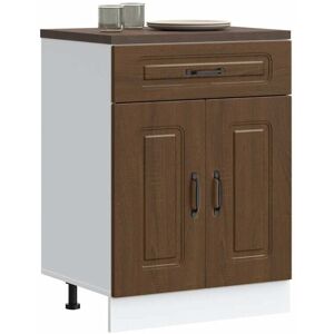 Vidaxl - Mueble Bajo De Cocina Kalmar Madera Ingeniería De Roble Marrón Vidaxl - Mueble Bajo De Cocina Kalmar Madera Ingeniería De Roble Marrón