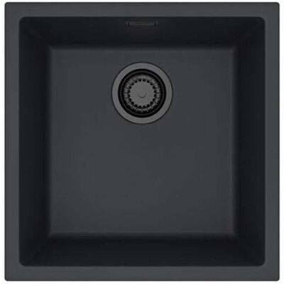 Alveus Omni - Fregadero De Granito, 45x45 Cm, Negro 1150050 Alveus Omni - Fregadero De Granito, 45x45 Cm, Negro 1150050