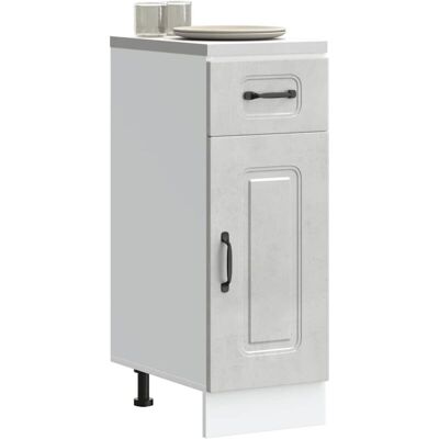 Mueble Bajo De Cocina Kalmar Madera De Ingeniería Gris Hormigón Vidaxl Mueble Bajo De Cocina Kalmar Madera De Ingeniería Gris Hormigón Vidaxl