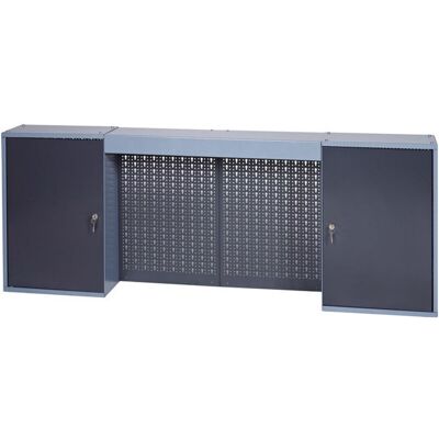 OEM Armario Para Herramientas Al600xan1600xf190mm Plata Antracita 4 Paneles Traseros Perforados.2 Puertas OEM Armario Para Herramientas Al600xan1600xf190mm Plata Antracita 4 Paneles Traseros Perforados.2 Puertas