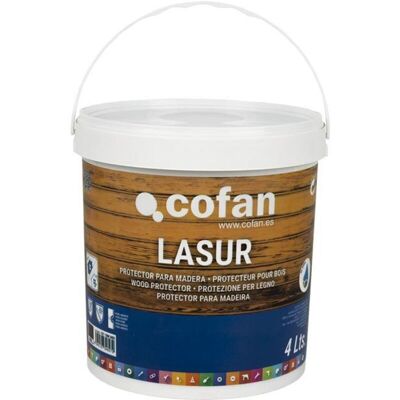 Lasur Protector Al Agua Para Madera Mate Nogal 4 L , Recubrimiento De Acción Impregnante Que Deja Un Acabado "a Poro Abierto" Y Que No Crea Capa, Permitiendo A La Madera Resp - Cofan Lasur Protector Al Agua Para Madera Mate Nogal 4 L , Recubrimiento De Acción Impregnante Que Deja Un Acabado "a Poro Abierto" Y Que No Crea Capa, Permitiendo A La Madera Resp - Cofan
