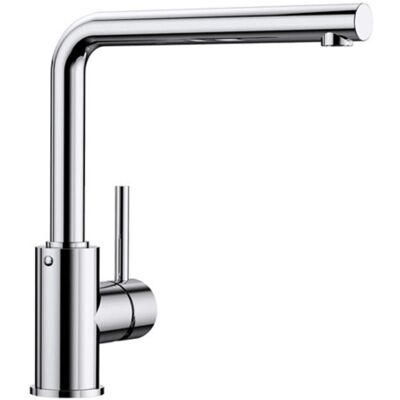Blanco - Mezclador De Fregadero Mila Con Ángulo Recto Y Brazo Giratorio De 360°, Cromo ( 519414) Blanco - Mezclador De Fregadero Mila Con Ángulo Recto Y Brazo Giratorio De 360°, Cromo ( 519414)