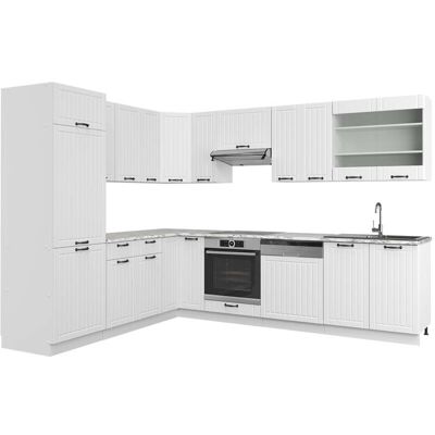 Vicco - Cocina Esquinera Fame-line, Casa De Campo Blanca/blanca, 227 X 287 Cm , Et Mármol Vicco - Cocina Esquinera Fame-line, Casa De Campo Blanca/blanca, 227 X 287 Cm , Et Mármol