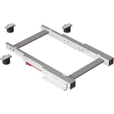 Emuca Guías Para Mesa Deslizante Corner, Aluminio, Anodizado Inox - Emuca Guías Para Mesa Deslizante Corner, Aluminio, Anodizado Inox -