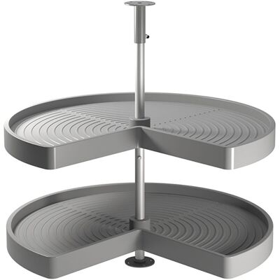 Emuca - Juego De Bandejas 8928921 Shelvo 3/4 Módulo 900mm Plástico Gris Emuca - Juego De Bandejas 8928921 Shelvo 3/4 Módulo 900mm Plástico Gris