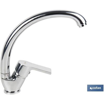 Cofan - Grifo Monomando Fregadero Caño Alto Modelo Ross , Grifo De Cocina Monomando Para El Fregadero. Fabricado En Latón Cincado Con Acabado Cromado. Caño Alto En C. Cuenta Con Un C Cofan - Grifo Monomando Fregadero Caño Alto Modelo Ross , Grifo De Cocina Monomando Para El Fregadero. Fabricado En Latón Cincado Con Acabado Cromado. Caño Alto En C. Cuenta Con Un C