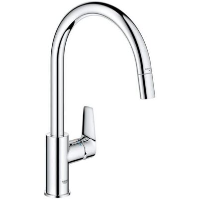 Grifo De Cocina - Monomando Fregadero - Cromado - Caño Alto En C - Aeroespirador Extraíble Grohe Startedge - 30550000 Grifo De Cocina - Monomando Fregadero - Cromado - Caño Alto En C - Aeroespirador Extraíble Grohe Startedge - 30550000