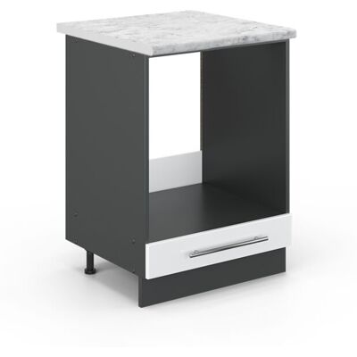 Armario Para Horno Empotrado Fame-line, Blanco Alto Brillo, 60 Cm , Et Mármol Vicco Armario Para Horno Empotrado Fame-line, Blanco Alto Brillo, 60 Cm , Et Mármol Vicco