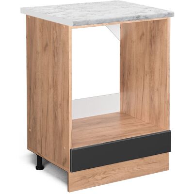Armario Para Horno Empotrado R-line, Antracita Alto Brillo, 60 Cm Et Mármol Vicco Armario Para Horno Empotrado R-line, Antracita Alto Brillo, 60 Cm Et Mármol Vicco