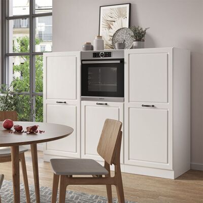 Vicco - Bloque De Cocina R-line, Casa De Campo Blanca/blanca, 180 Cm Sin Encimera Vicco - Bloque De Cocina R-line, Casa De Campo Blanca/blanca, 180 Cm Sin Encimera