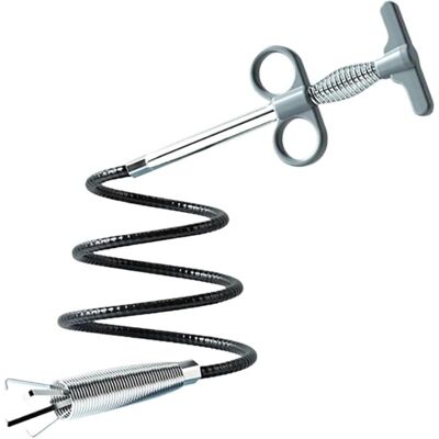OEM Tubo De Desagüe Gris Con Forma De Serpiente, 60 Cm, Gotero De Resorte De Cuatro Garras, Herramienta De Desatasco, Cocina, Baño, Desagüe De Fregadero -crezuo OEM Tubo De Desagüe Gris Con Forma De Serpiente, 60 Cm, Gotero De Resorte De Cuatro Garras, Herramienta De Desatasco, Cocina, Baño, Desagüe De Fregadero -crezuo