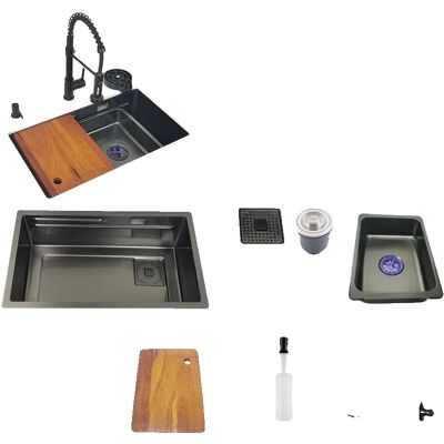 OEM Fregadero De Cocina, Diseño Bajo Encimera, Acero Inoxidable Duradero, 68x40cm D OEM Fregadero De Cocina, Diseño Bajo Encimera, Acero Inoxidable Duradero, 68x40cm D
