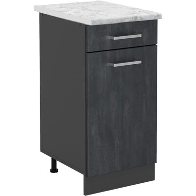 Vicco Mueble Bajo de Cocina R-Line Concreto Negro Vicco Mueble Bajo de Cocina R-Line Concreto Negro