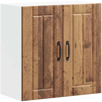 HELLOSHOP26 Mueble De Cocina De Pared Funcional Con Aspecto Envejecido 60 X 31 X 60 Cm Fabricado En Madera De Ingeniería Con Acabado De Madera Envejecida 020050170 HELLOSHOP26 Mueble De Cocina De Pared Funcional Con Aspecto Envejecido 60 X 31 X 60 Cm Fabricado En Madera De Ingeniería Con Acabado De Madera Envejecida 020050170