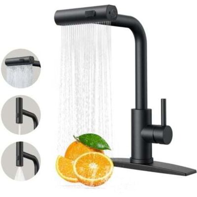 OEM Grifos De Cocina, Grifo De Cocina Con Rociador Extraíble, Acabado Mate, Grifo De Fregadero De Cocina Moderno De Acero Inoxidable OEM Grifos De Cocina, Grifo De Cocina Con Rociador Extraíble, Acabado Mate, Grifo De Fregadero De Cocina Moderno De Acero Inoxidable
