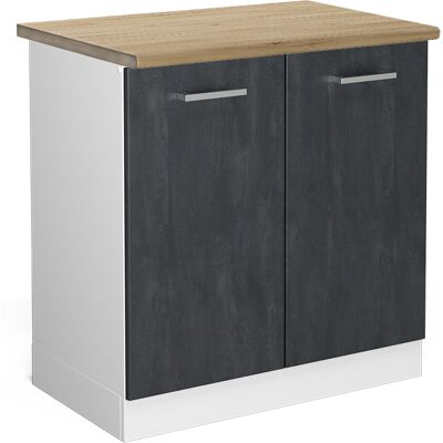 Vicco Modelo ET Roble - Armario de Cocina Ajustable - 80cm Vicco Modelo ET Roble - Armario de Cocina Ajustable - 80cm