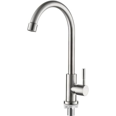 OEM Grifo Monomando De Cocina De Agua Fría, Giratorio 360°, Grifo Monomando Para Fregadero De Cocina, Acero Inoxidable OEM Grifo Monomando De Cocina De Agua Fría, Giratorio 360°, Grifo Monomando Para Fregadero De Cocina, Acero Inoxidable