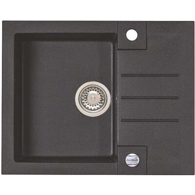 Alveus Rock - Fregadero De Granito 60x48 Cm, Con Control De Desagüe, Twilight 1107848 Alveus Rock - Fregadero De Granito 60x48 Cm, Con Control De Desagüe, Twilight 1107848