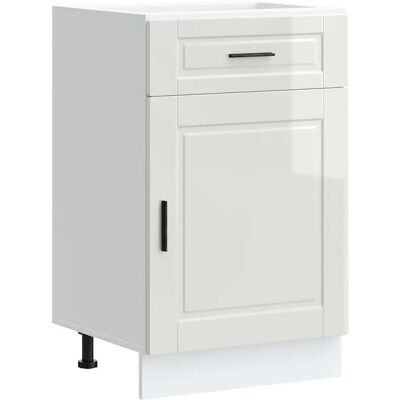 HELLOSHOP26 Mueble De Cocina Porto Almacenamiento Optimizado Patas Ajustables 50 X 46 X 81,5 Cm Madera De Ingeniería Blanca Brillante 020050264 HELLOSHOP26 Mueble De Cocina Porto Almacenamiento Optimizado Patas Ajustables 50 X 46 X 81,5 Cm Madera De Ingeniería Blanca Brillante 020050264